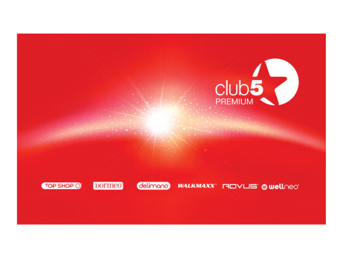Card de fidelitate Club 5* Premium + CADOU: 2 tigai Delimano Top Shop